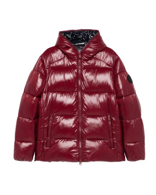 Save The Duck Red Edgard Hooded Puffer Jacket for men