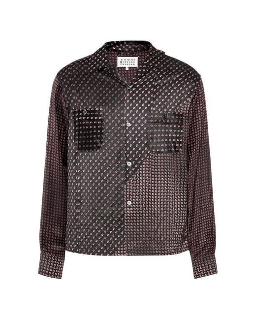 Maison Margiela Brown Chemise À Imprimé Cachemire for men