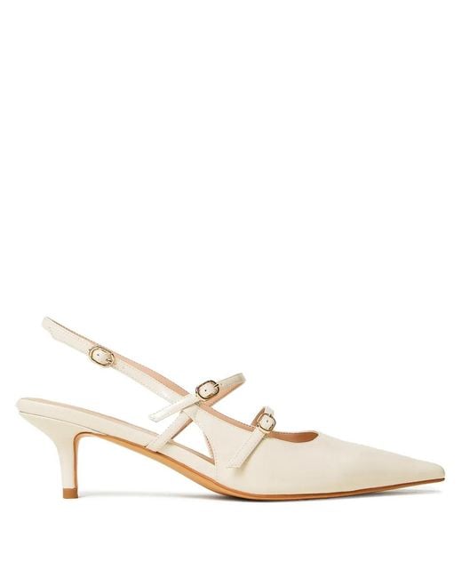 Twinset Natural Strappy Slingback Pumps