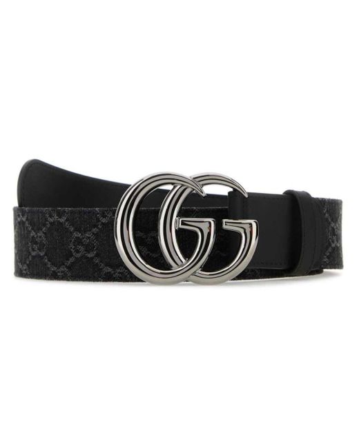 Gucci Black Logo-buckle Leather Belt