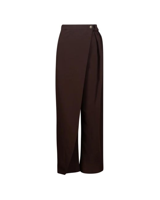 Pinko Brown Button Trousers