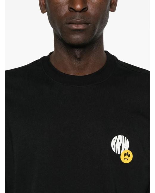 Barrow T-Shirt Met Grafische Print in het Black voor heren