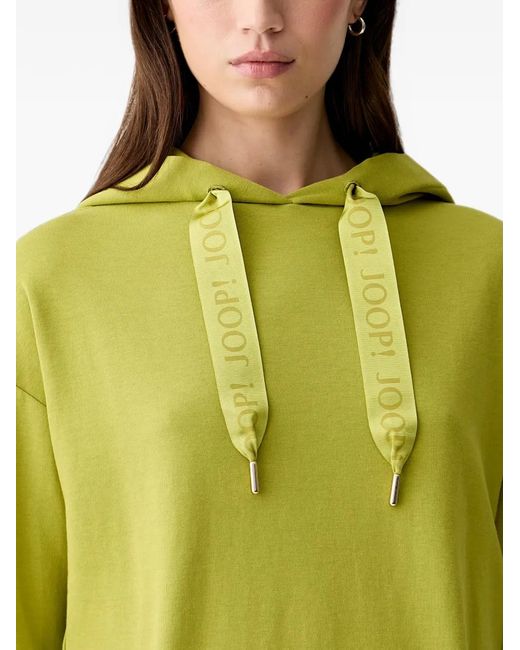 Joop! Green Logo-Embroidered Drawstring Hoodie