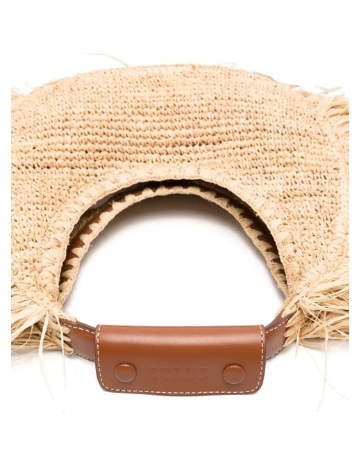 Staud Natural Moon Raffia Tote Bag