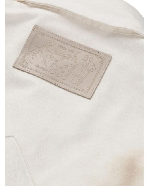 ROUGH パッチポケット シャツ White