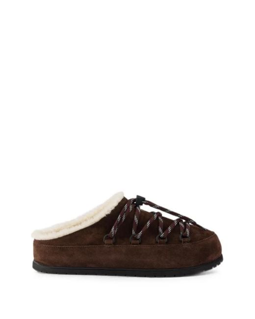 Prada Brown Suede Mules