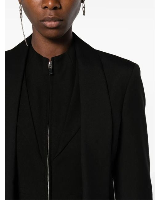 Comme des Garçons Black Shawl-Lapels Wool Blazer