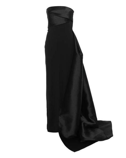 Solace London アシンメトリー ドレス Black