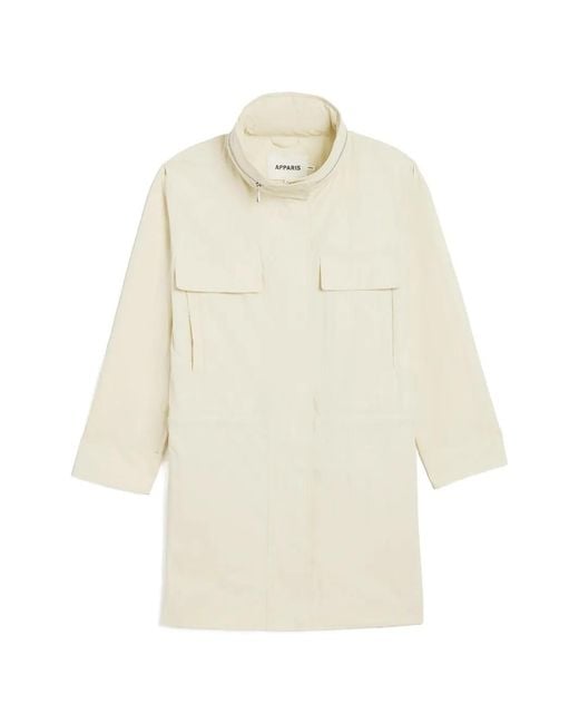 Apparis White Bea Raincoat