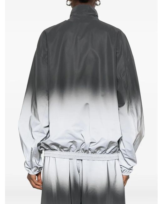 Alexander Wang Gray Reflective Track Jacket