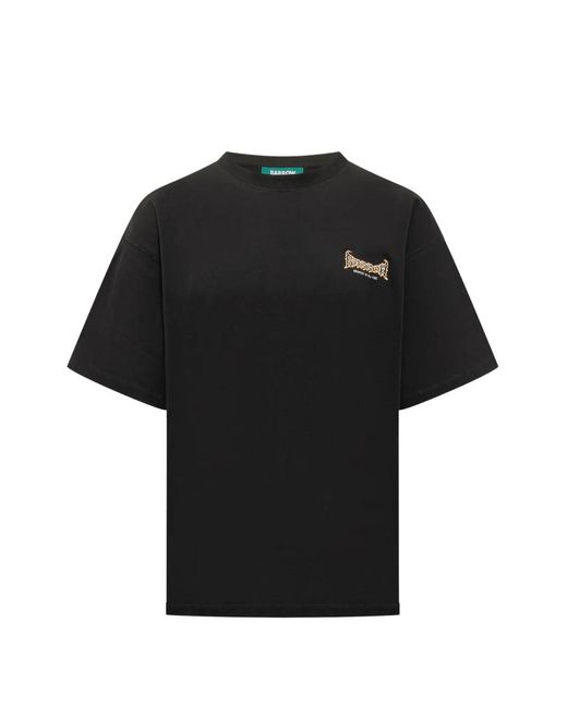Barrow Black Skull Graphic T-Shirt for men