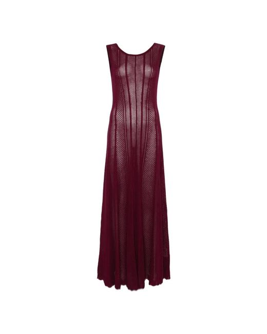 Bompard Purple Sleeveless Maxi Dress