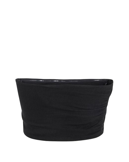Thom Krom Black Ruched Top