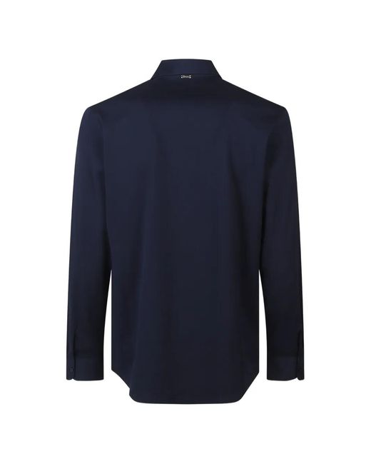 Herno Blue Buttoned Shirt for men