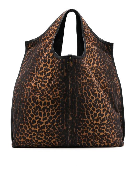 Borsa Tote Paco di Jérôme Dreyfuss in Brown