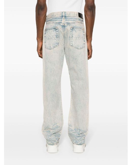 Amiri Gray Straight-leg Jeans for men