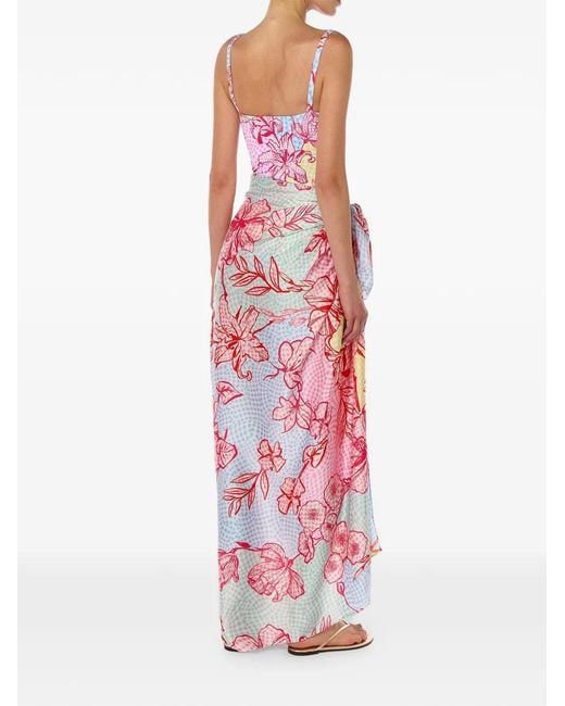 Mary Katrantzou Pink Elba Pareo