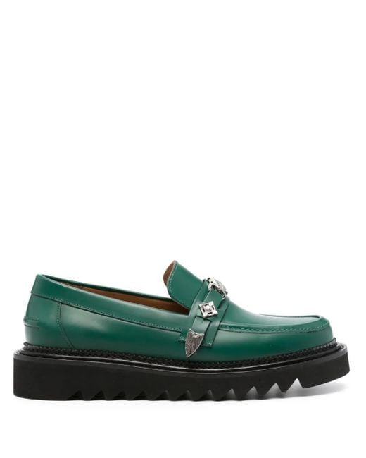 Mocasines con suela gruesa Toga Virilis de hombre de color Green