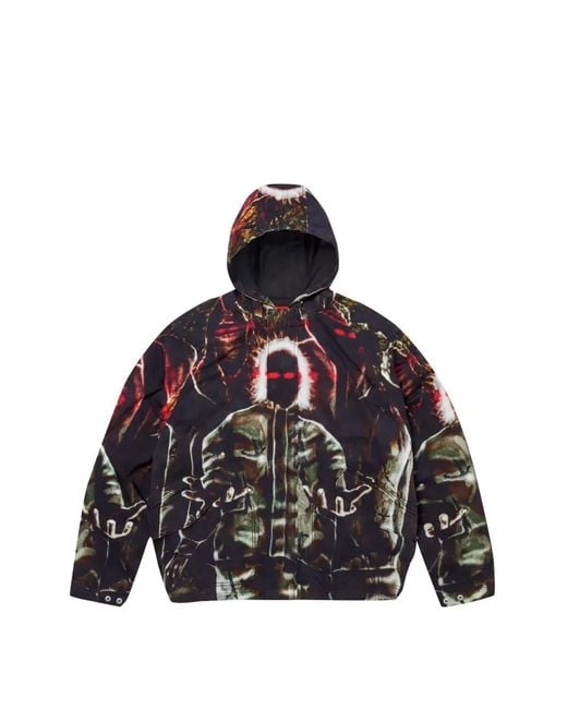 Supreme Black Graphic-Print Hoodie for men