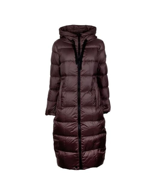 Peuterey Purple Hooded Padded Coat
