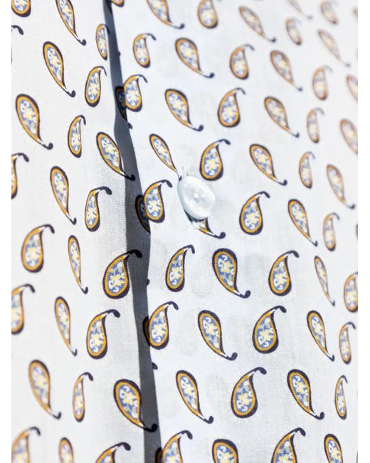 Etro White Cotton Shirt for men