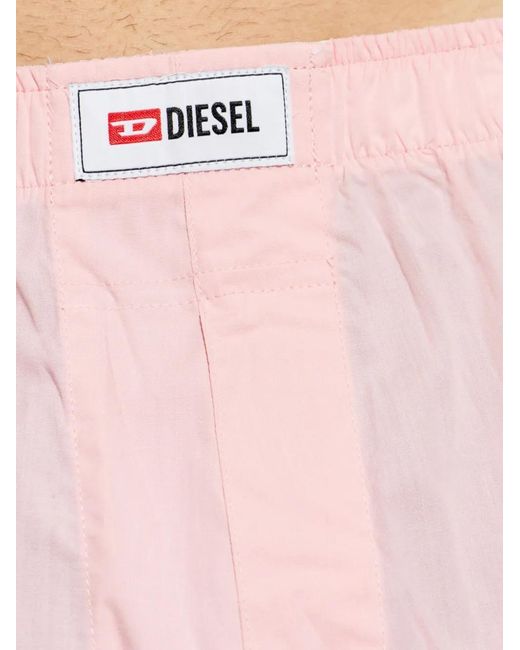 DIESEL Blue Logo-Patch Boxer Shorts (Set Of Three) for men