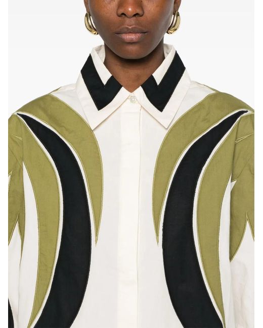 Camicia Coconut Tree Flow di Farm Rio in Natural