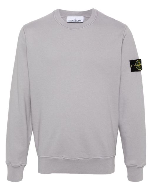 Stone Island Sweater Met Compass-logopatch in het Gray voor heren