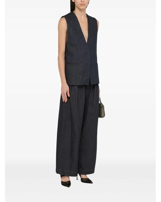 Amiri Blue Denim Waistcoat