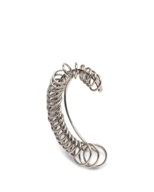 Panconesi White All Around Ring-Detail Earrings