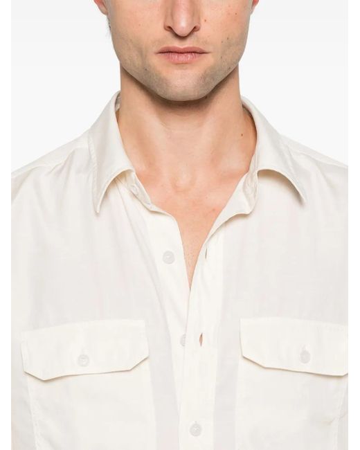 Tom Ford Twill Overhemd in het White voor heren