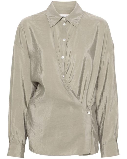 Chemise à col pointu Lemaire en coloris Gray