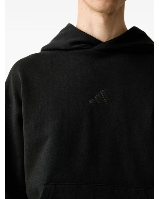 Adidas Black Kit Small-Logo Hoodie for men