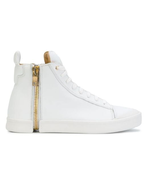 DIESEL High-Top-Sneakers mit Reißverschluss in White für Herren