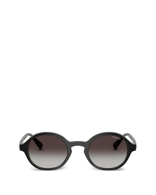 Vogue Eyewear Gray Round-Frame Sunglasses