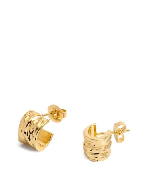 Yoj Metallic Boucles D'Oreilles Mini Créoles Minos