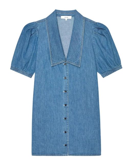 Abito Corto Denim di FRAME in Blue