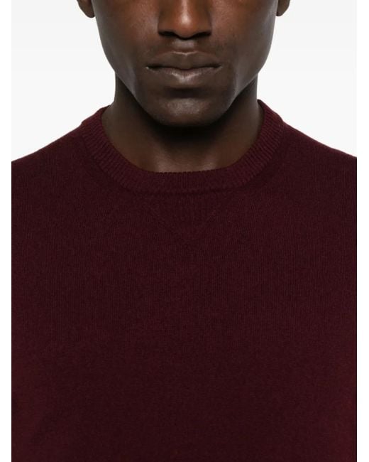Jersey de lana con cuello redondo Alpha Studio de hombre de color Purple