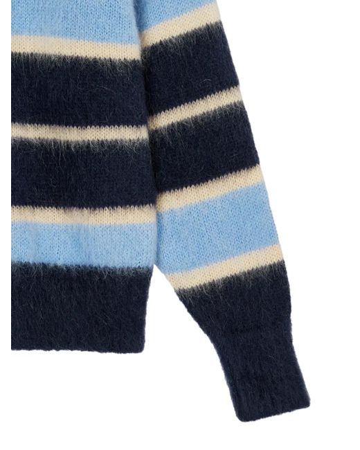 Studio Tomboy X Trui Met Geborstelde Afwerking in het Blue