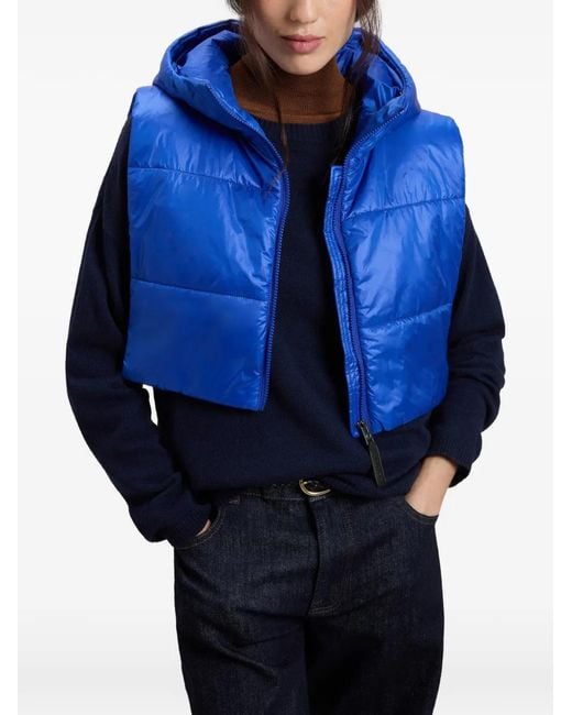 Chaleco Corto Acolchado Woolrich de color Blue