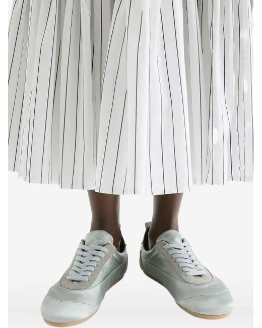 Jil Sander White Baskets À Fermetures Scratch