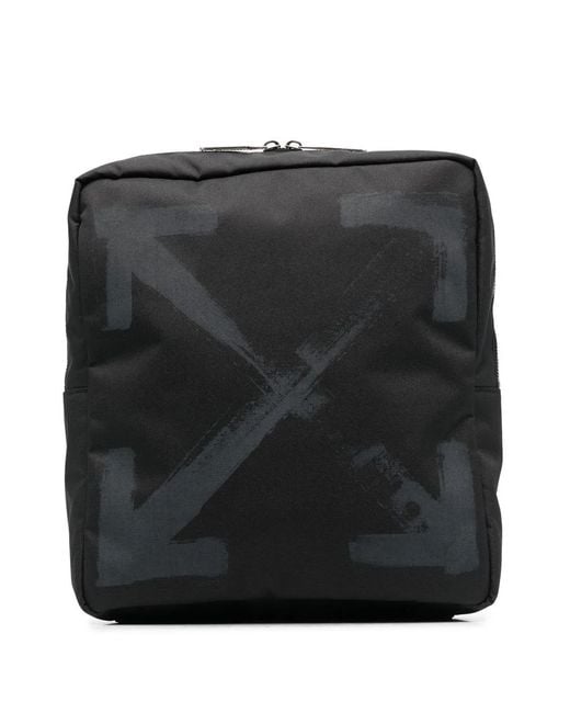 Off-White c/o Virgil Abloh Black Arrow-Print Crossbody Bag for men