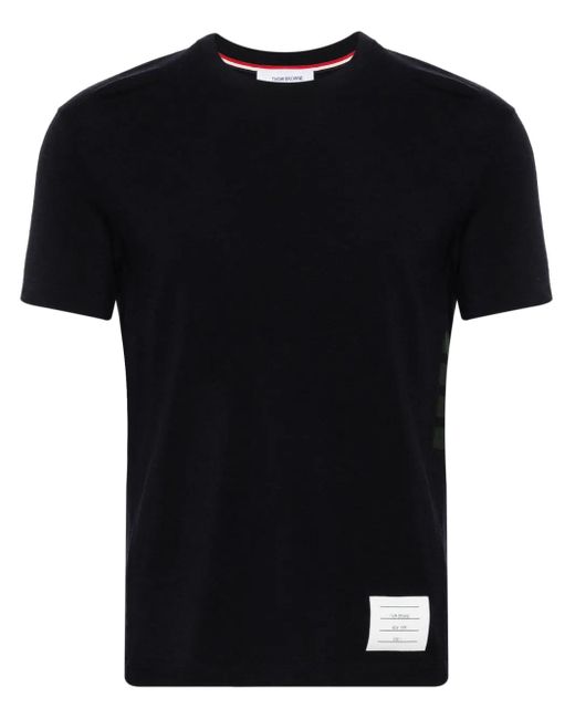 Thom Browne Black Wool T-Shirt for men