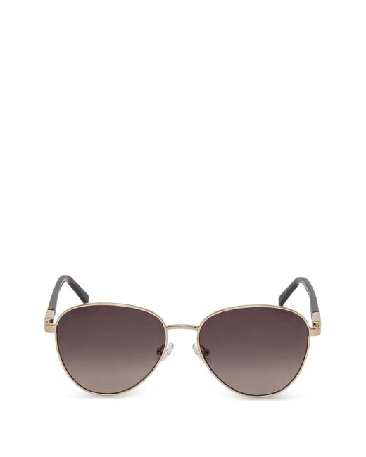 Guess Purple Round-Frame Sunglasses