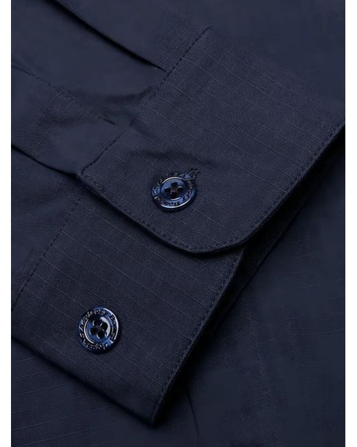 Camicia Con Taschino di Advisory Board Crystals in Blue da Uomo