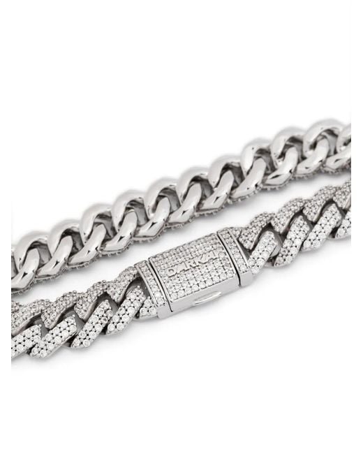 DARKAI Metallic Mini Prong Pavé Bracelet