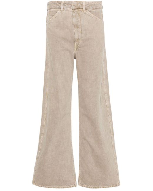Lemaire Natural Weite High-Waist-Jeans