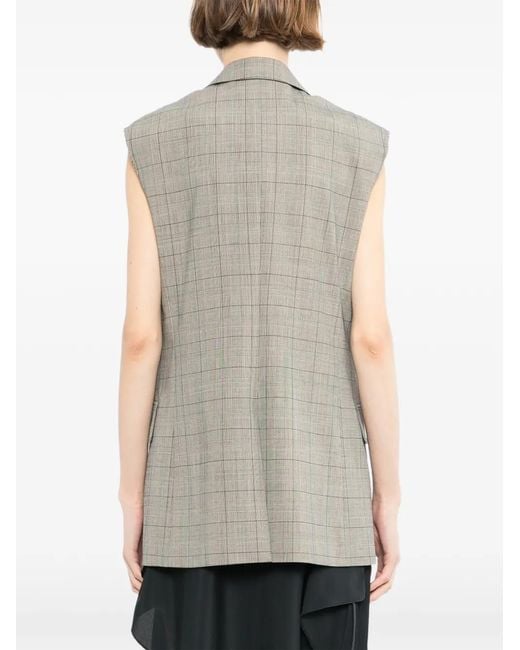 Monse Gray Zipper Tailored Vest