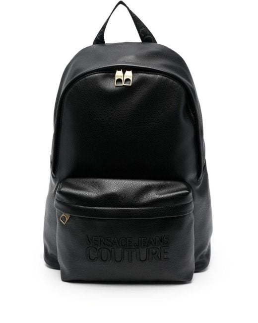 Versace Jeans Couture Embossedlogo Backpacks in Black for Men Lyst