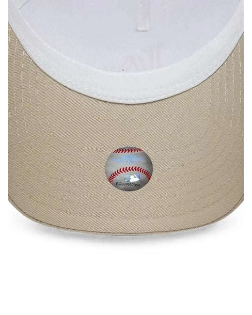 KTZ White Mlb League Essential La Dodgers Light 9Forty A-Frame Trucker Adjustable Cap for men